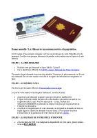 Procédures cni passeport